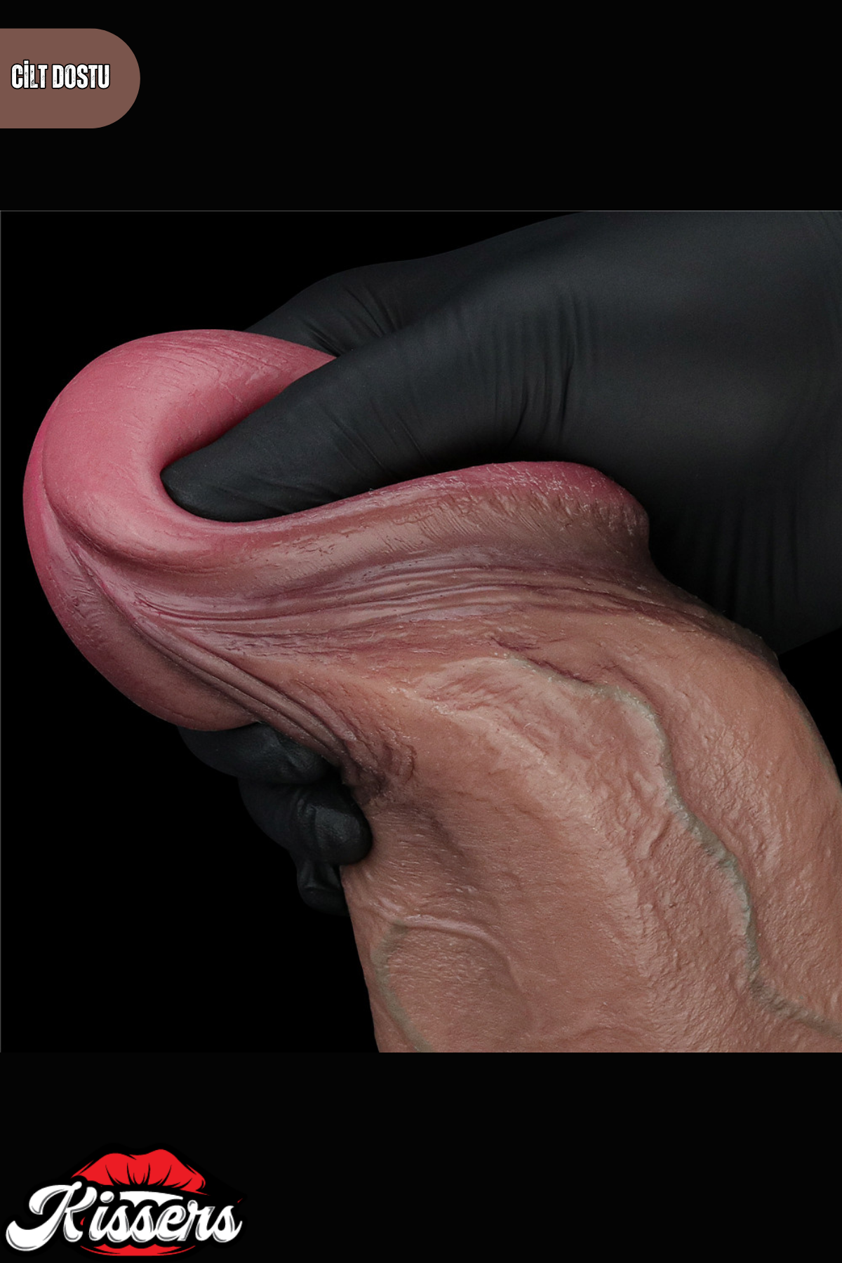 Lovetoy Ultra Realistik Hareketli Deri Çift Katmanlı Platin Silikon Yüksek Kalite Dildo Penis 33 cm