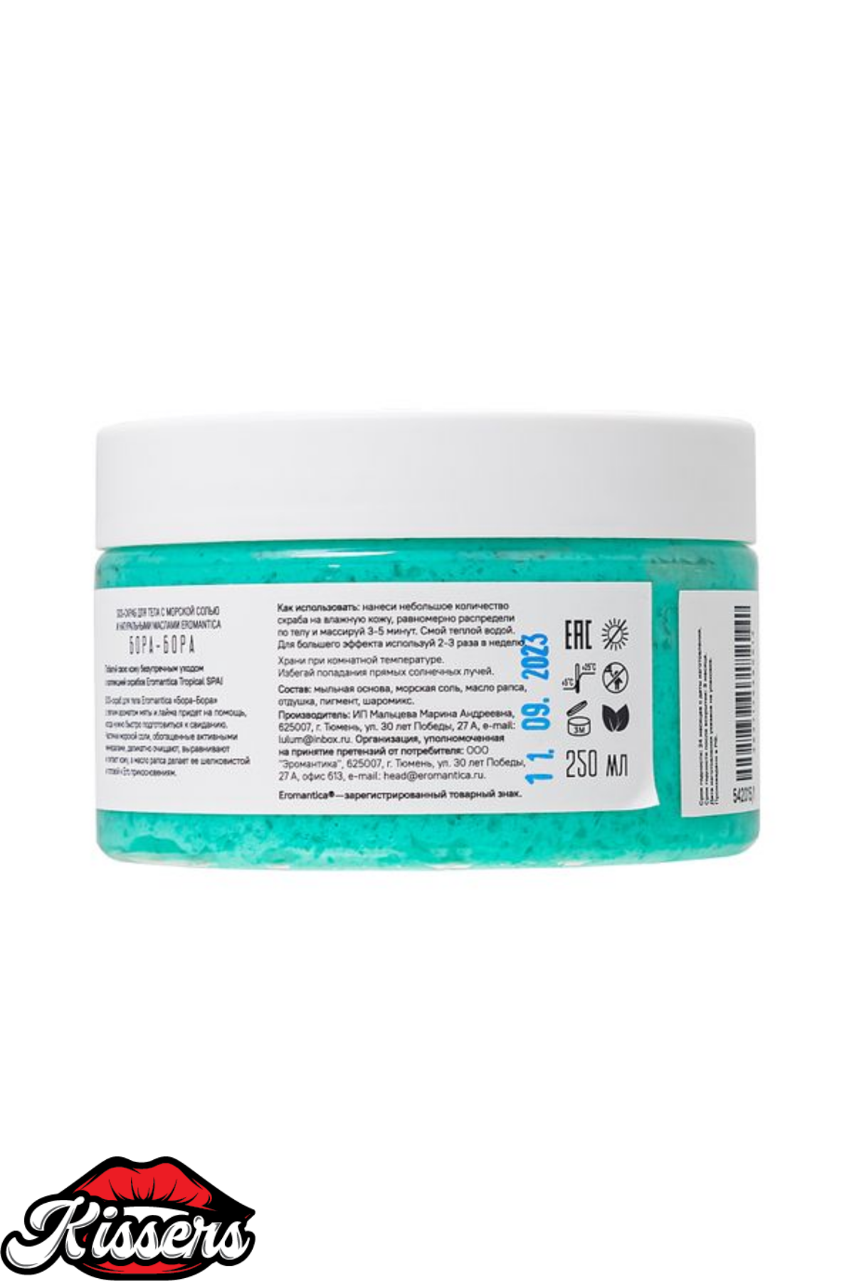 Kissers Eromantica Bora Bora Limon ve Nane Aromalı Vücut Peelingi 200 Gr