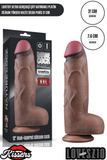Lovetoy Ultra Realistik Hareketli Deri Çift Katmanlı Platin Silikon Yüksek Kalite Dildo Penis 31 cm
