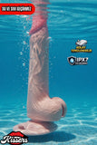 Kablolu Kumandalı Vantuzlu Güçlü Titreşimli Kayar Deri Skin Penis Dildo 22 cm