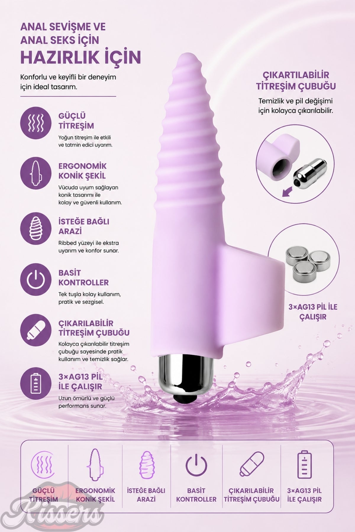 Jos Nova Güçlü Titreşimli Anal Plug