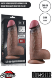 Lovetoy Ultra Realistik Hareketli Deri Çift Katmanlı Platin Silikon Yüksek Kalite Dildo Penis 24.6 cm