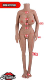Sesli Titreşim Usb Şarjlı Anal Vajinal Isıtmalı 12.3 Kg 100 cm Beyaz Ten Sex Doll Realistik Manken