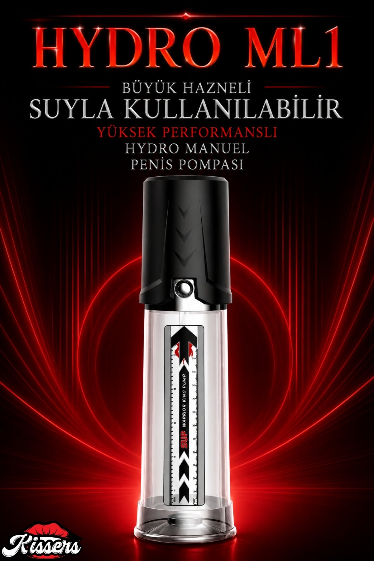 Hydro ML 1 Büyük Hazneli Suyla Kullanılabilir Yüksek Performanslı Hydro Manuel Penis Pompası