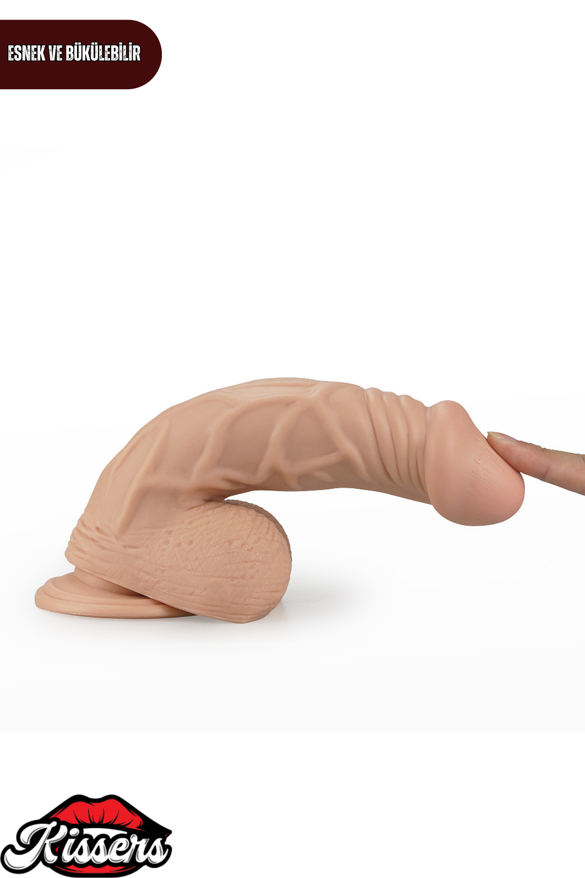 Lovetoy Titreşimli Eğilip Bükülebilir Vantuzlanabilir Real Extreme Dildo Penis 21.5 cm