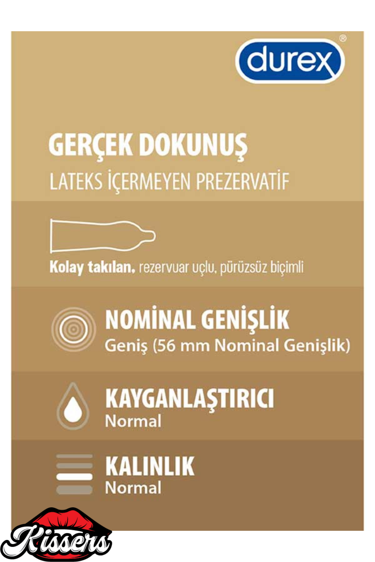 Durex Gerçek Dokunuş 10’lu Paket Lateksiz Polizopren Prezervatif Doğal His