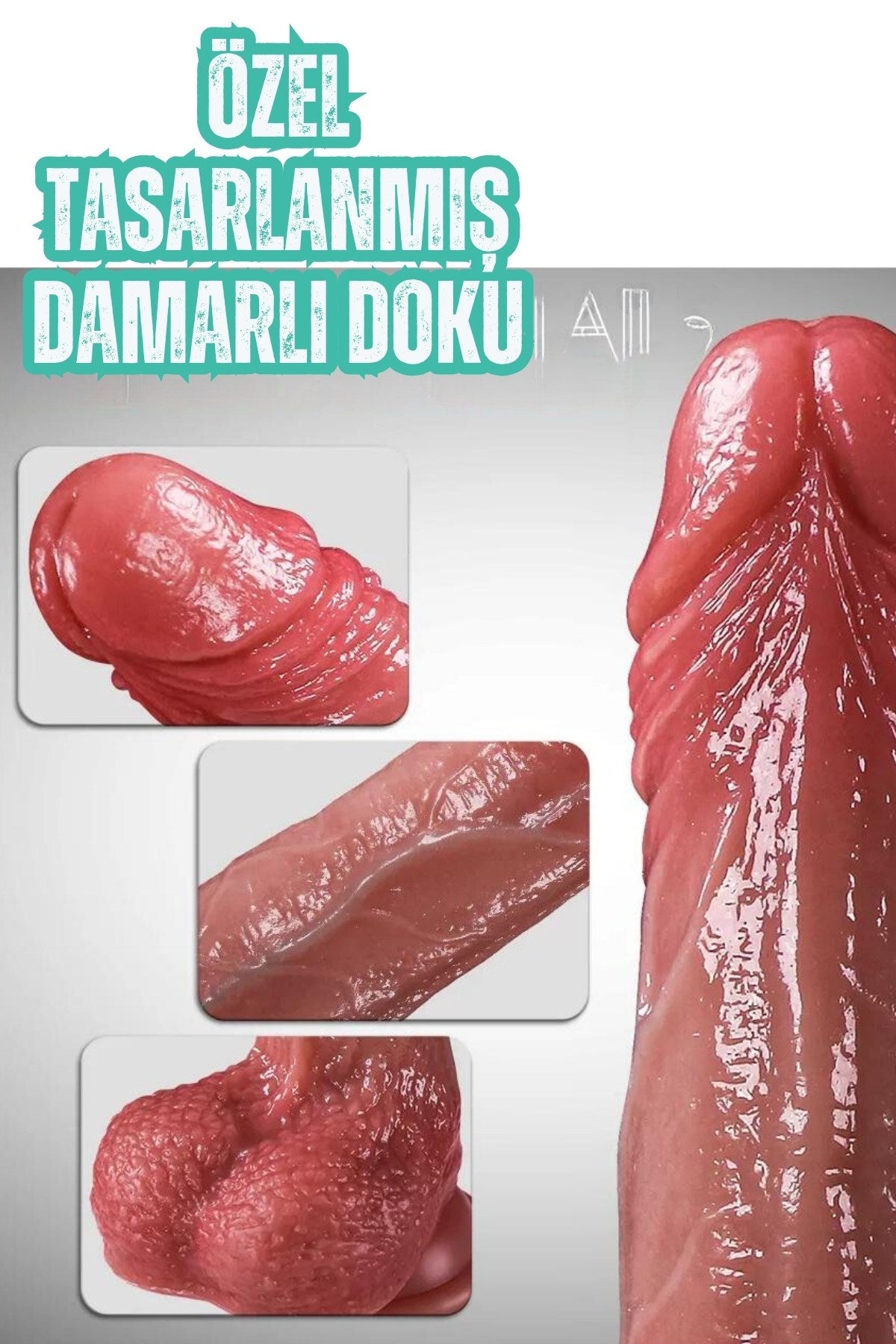 Uzaktan Kumandalı Isıtmalı İleri Geri Hareketli Rotasyonlu Realistik Ten Rengi Penis Dildo 19 Cm