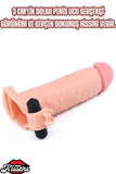 3 CM Dolgulu 17 CM Uzunluk Realistik Titreşimli Testisli Penis Kılıfı