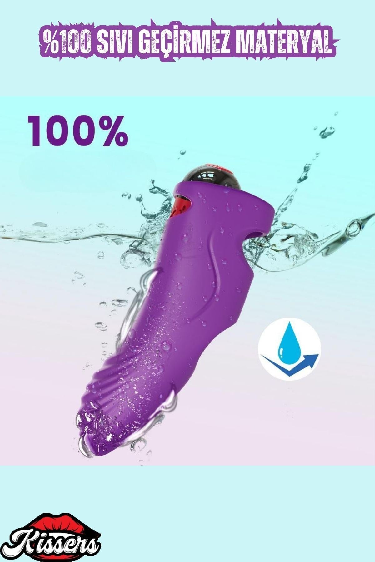 G Nokta ve Klitoris Uyarıcı Parmağa Takılabilir 9 Modlu Mini Vibratör Mor