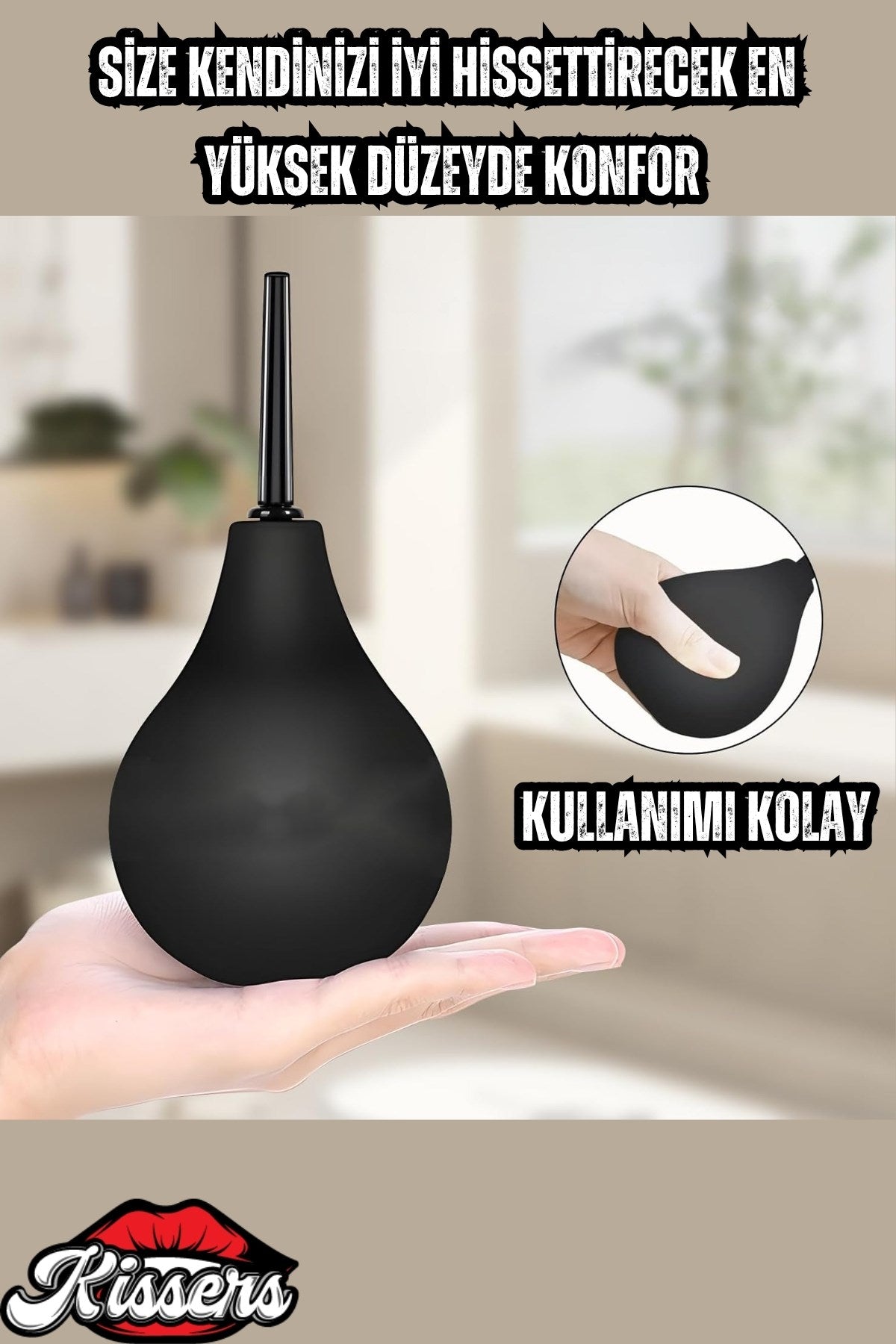 Cinsel Oyuncak Anal Douche Kit Medikal Silikon Anal Temizlik Pompası