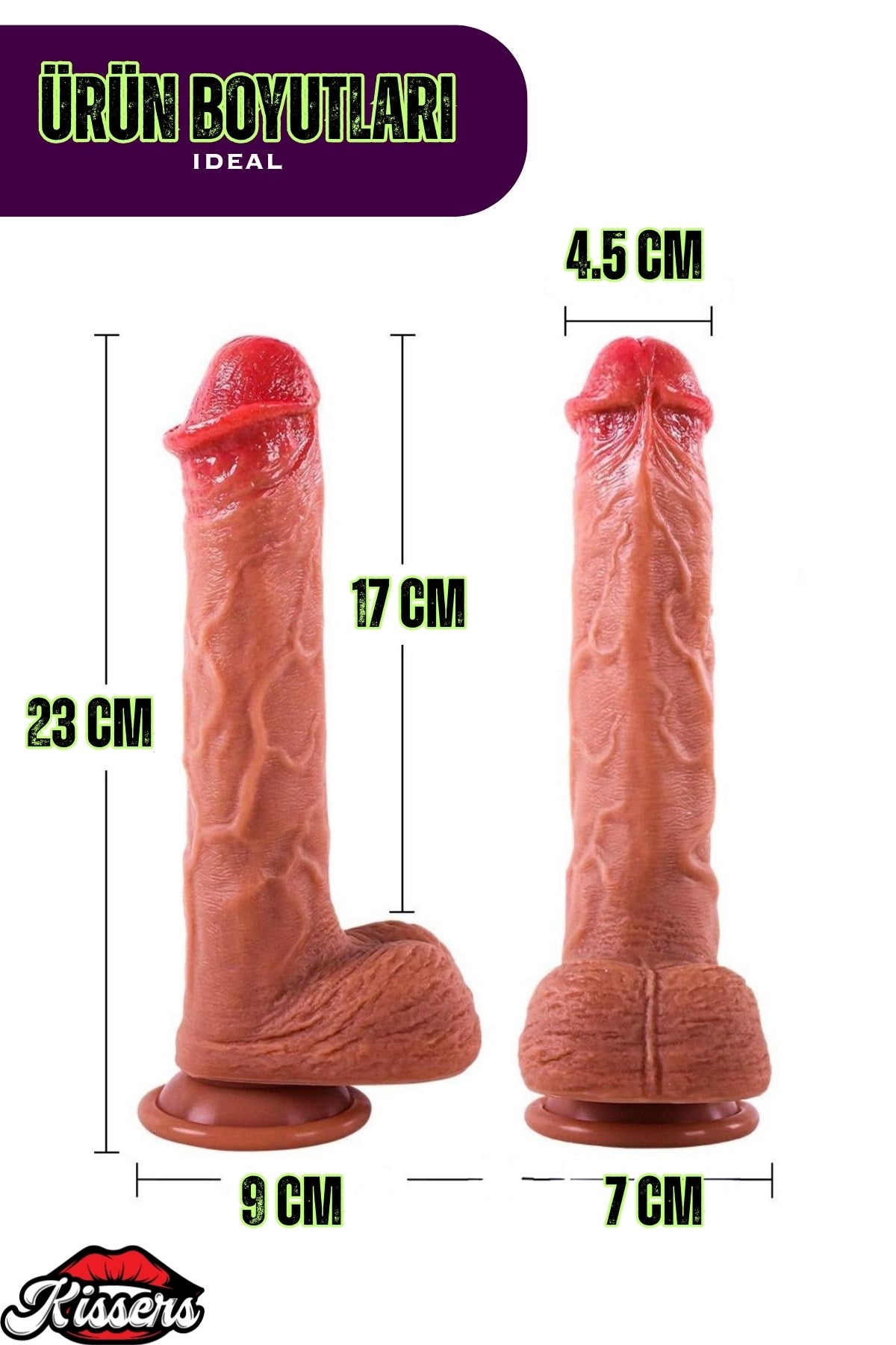 Ultra Yumuşak Damarlı Doku Çift Katmanlı Silikon Gerçekçi Testisli Beyaz Ten Dildo Penis 23 Cm Oscar
