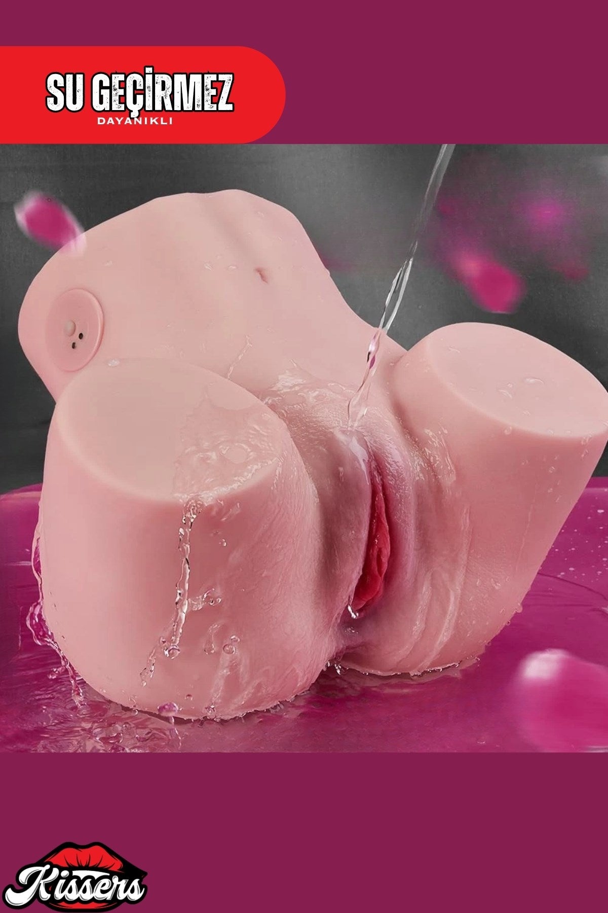 Yeni Nesil Anal Vajinal Emişli Sesli Titreşimli Isıtmalı 5.5 Kg 26 Cm Çift Girişli Realistik Kalça