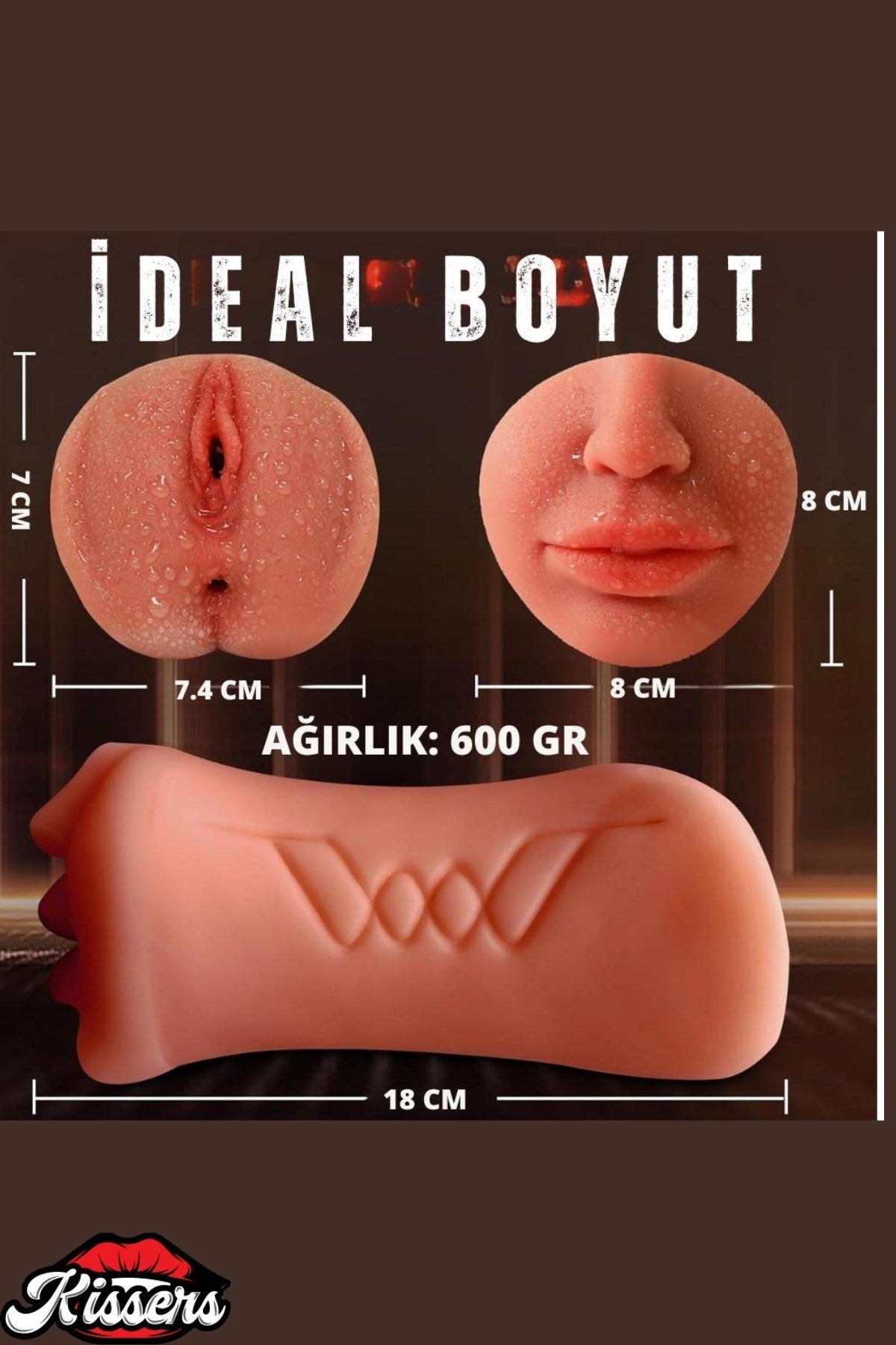 Cinsel Oyuncak Gerçekçi Yumuşak Dokulu 3 Girişli Oral Anal Realistik Vajina Mastürbatör