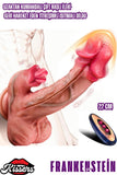 Çift Başlı Uzaktan Kumandalı İleri Geri Hareketli Isıtmalı Rotasyonlu Ten Renk Dildo Penis 23 Cm