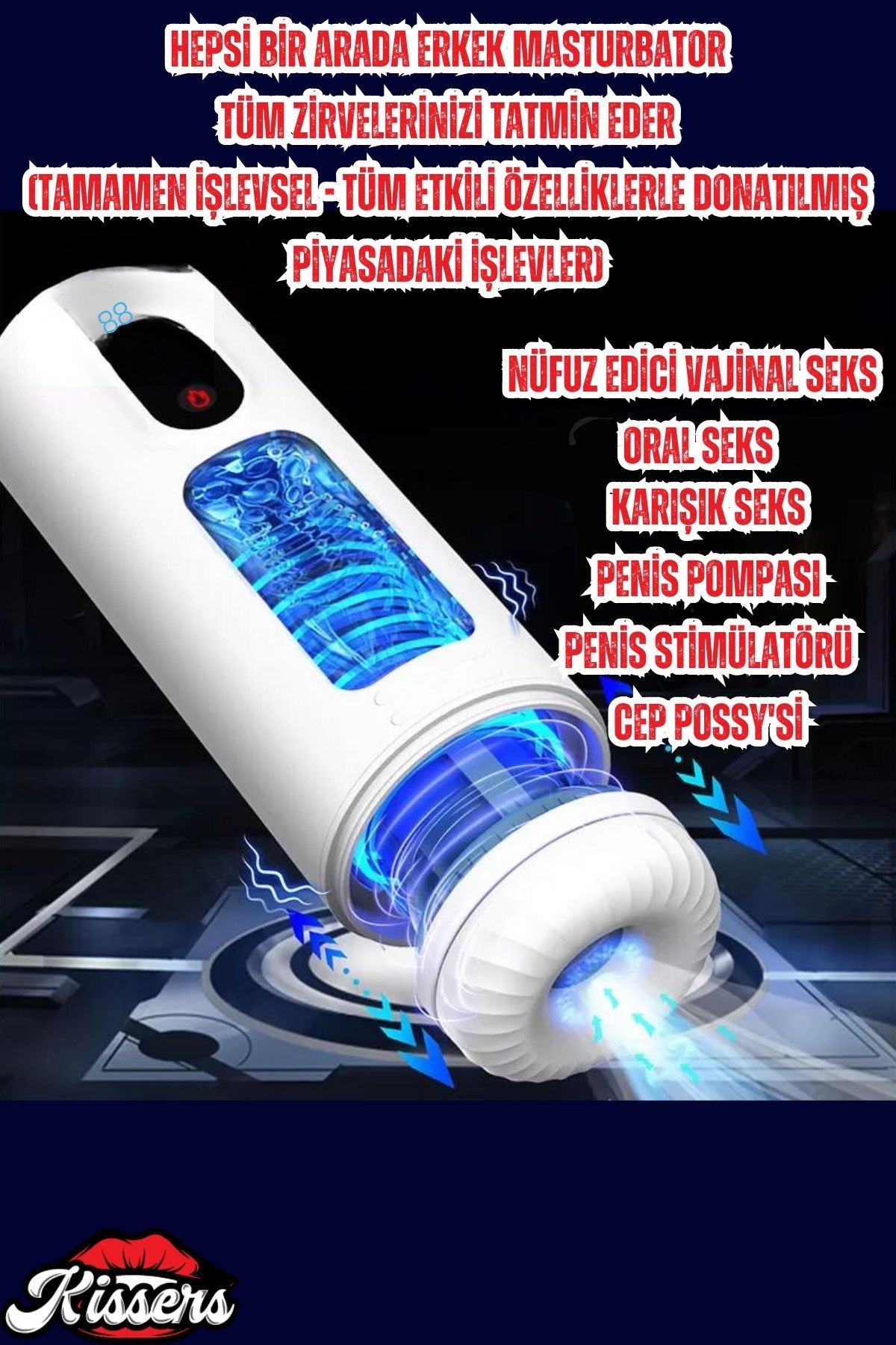 Akıllı Isıtmalı İnleme Sesli İleri Geri Hareketli Emiş ve Titreşim Özellikli Suni Vajina Otomatik