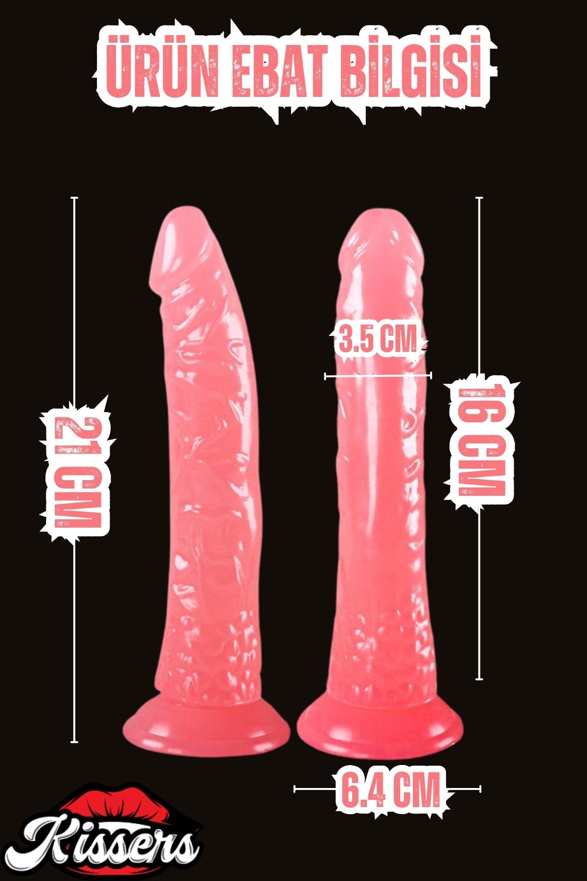 Cinsel Oyuncak Gerçekçi Jel Dokusunda Testissiz Vantuzlu Penis Dildo 21 Cm