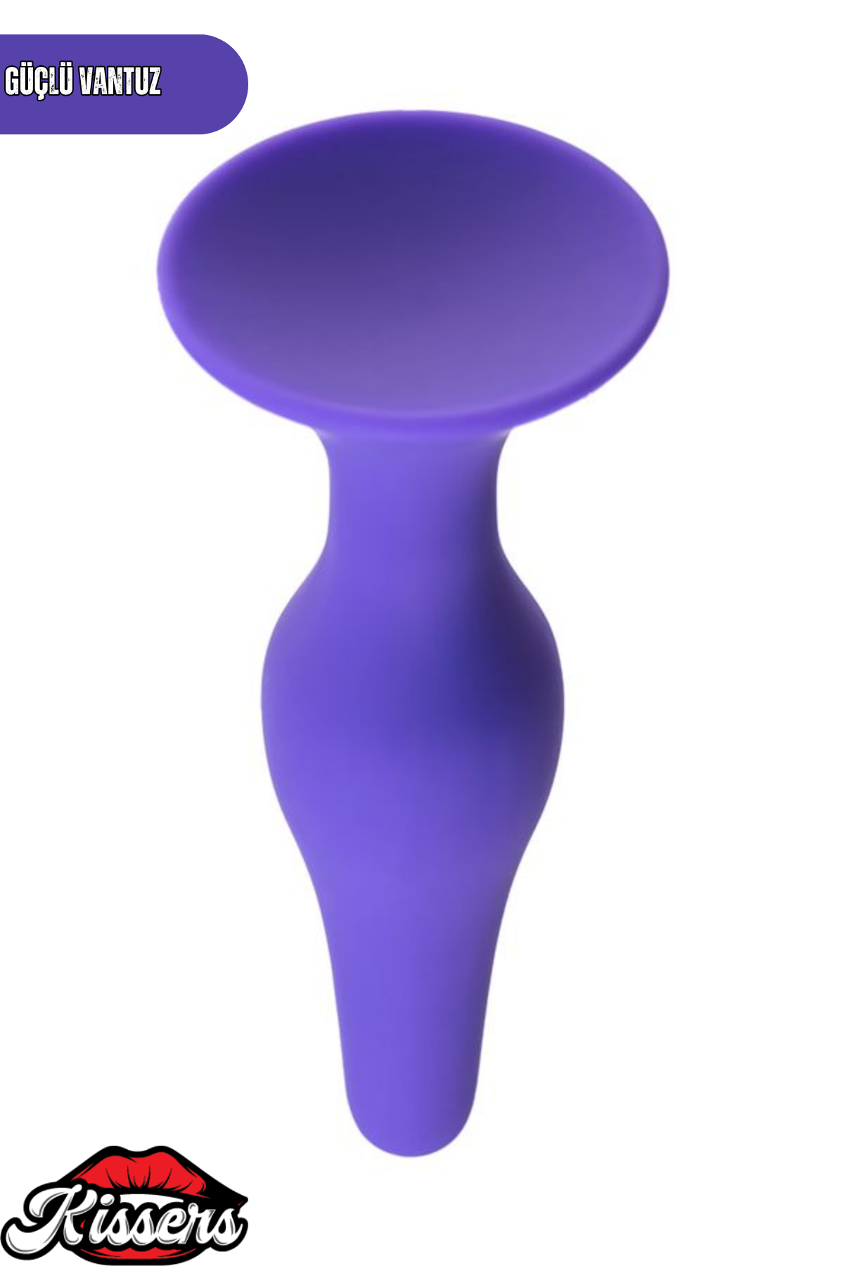 A-Toys Silikon Anal Plug 10,2 cm Mor Boğumlu Vantuzlu Tasarım