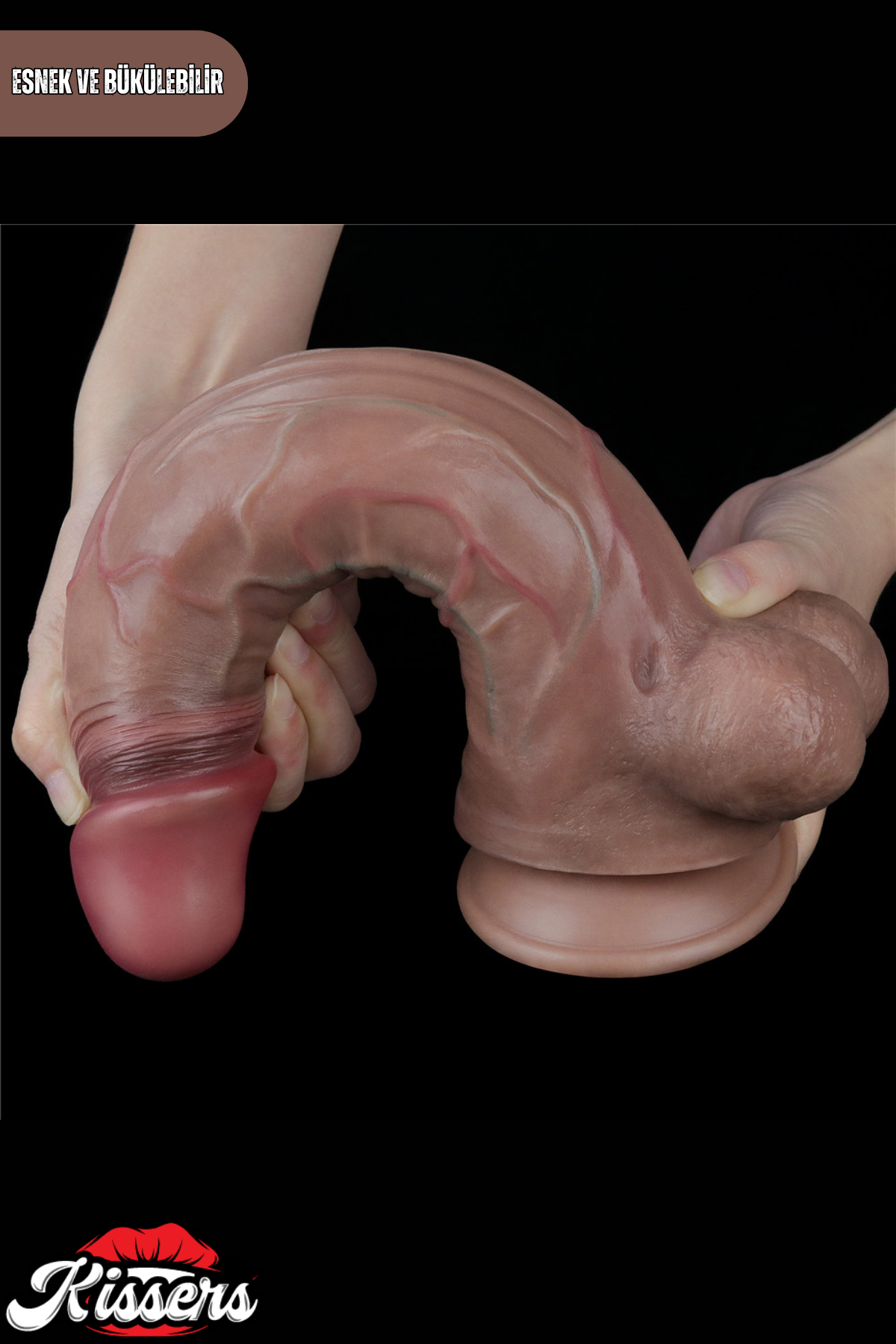 Lovetoy Ultra Realistik Hareketli Deri Çift Katmanlı Platin Silikon Yüksek Kalite Dildo Penis 28.5 cm