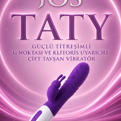 Jos Taty Güç lü Titreşimli G Noktası Ve Klitoris Uyarıcılı Çift Tavşan Vibratör
