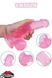 Ultra Realistik Damarlı Bükülebilir Vantuzlanabilir Jel Dokusunda Pembe Dildo Penis 18 Cm