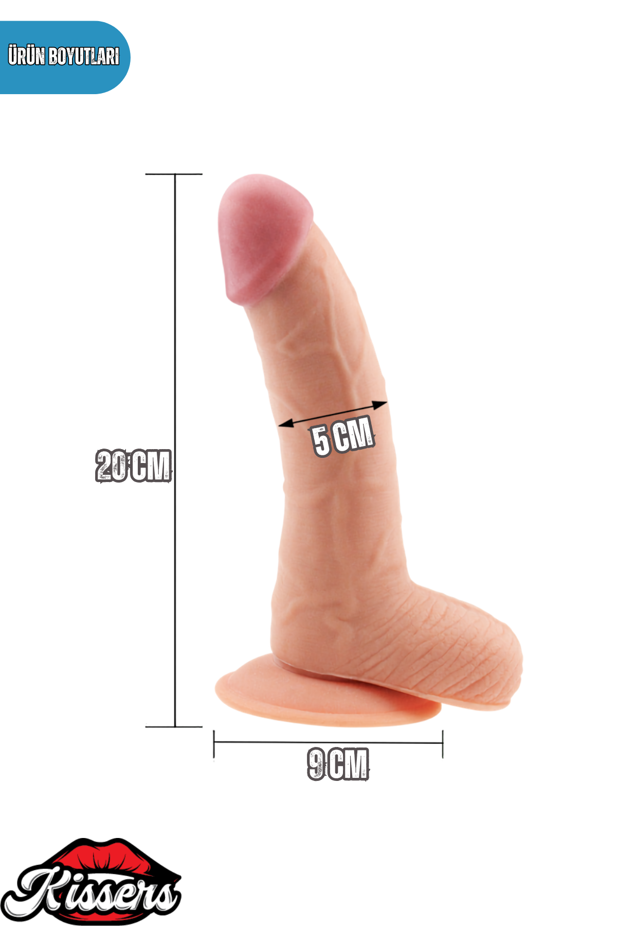 Lovetoy Eğilip Bükülebilir Vantuzlanabilir Ultra Soft Dildo Penis 20 cm