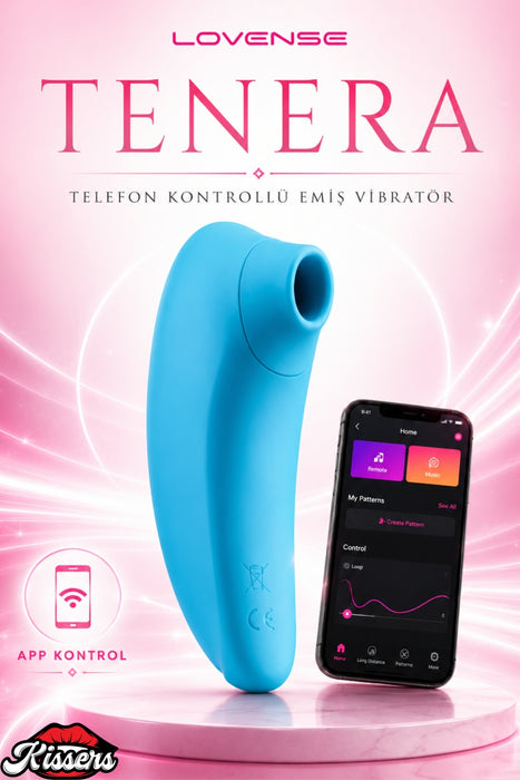 Lovense Dünyanin Her Yerinden Kontrol Edilebilen Tenera Emiş Vibratör