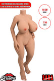 Sesli Titreşim Usb Şarjlı Anal Vajinal Isıtmalı 12.3 Kg 100 cm Beyaz Ten Sex Doll Realistik Manken 2