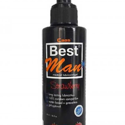 Best Man Büyük Boy Çilek Aromalı Anal Kayganlaştırıcı Jel 150 Ml