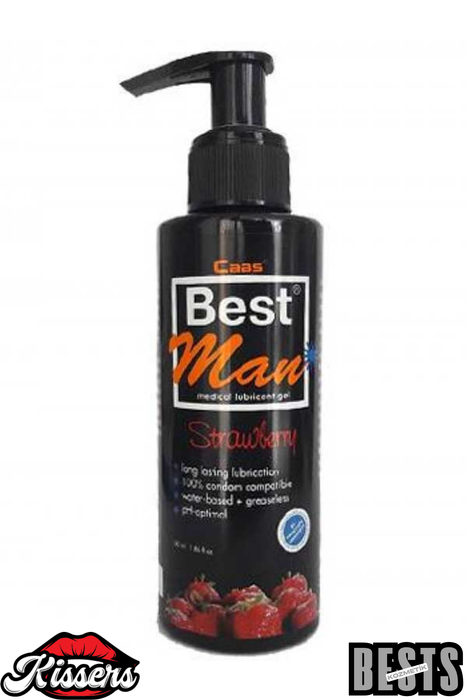 Best Man Büyük Boy Çilek Aromalı Anal Kayganlaştırıcı Jel 150 Ml