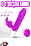 Yeni Nesil Titreşimli Isıtmalı Emişli G-Spot ve Klitoris Uyarıcı 2 İn 1 Rabbit Yapay Penis Vibratör
