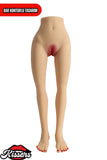 Titreşim Modlu Anal Vajinal Çift Girişli 4.1 Kg 57 cm Beyaz Ten Sex Doll Realistik Yarım Manken