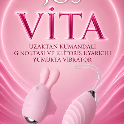 Jos Vita Uzaktan Kumandalı G Noktası ve Klitoris Uyarıcılı Yumurta Vibratör