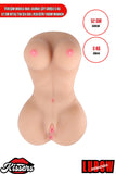 Titreşim Modlu Anal Vajinal Çift Girişli 8 Kg 52 cm Beyaz Ten Sex Doll Realistik Yarım Manken
