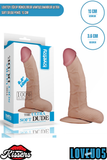 Lovetoy Eğilip Bükülebilir Vantuzlanabilir Ultra Soft Dildo Penis 18 cm