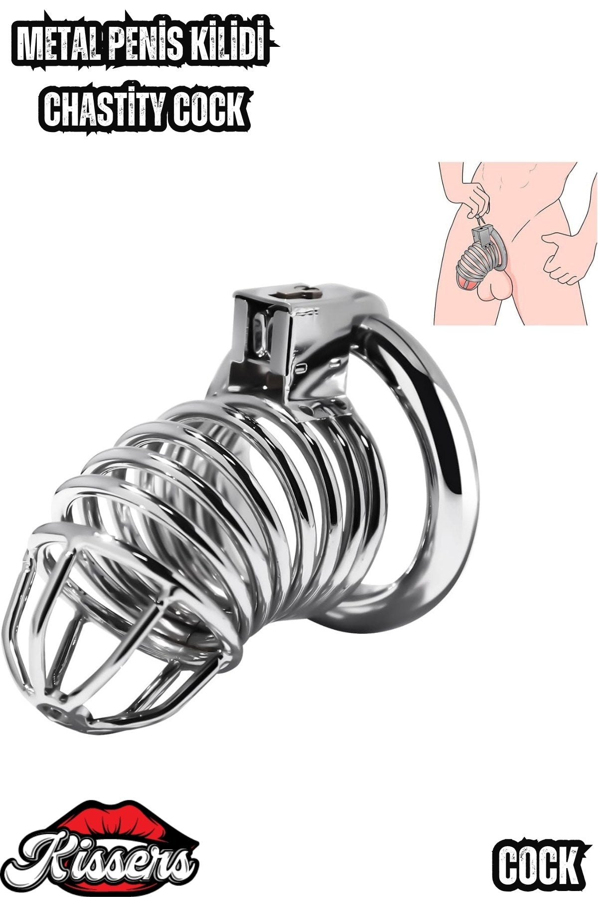 Bsdm Metal Penis Kilidi Chastity Cock Cage Erkek Bekaret Penis Kilidi Kilitlenebilir Esaret Kafesi