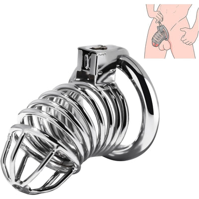 Bsdm Metal Penis Kilidi Chastity Cock Cage Erkek Bekaret Penis Kilidi Kilitlenebilir Esaret Kafesi