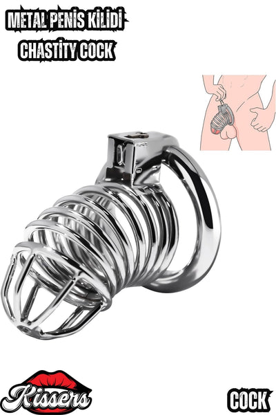 Bsdm Metal Penis Kilidi Chastity Cock Cage Erkek Bekaret Penis Kilidi Kilitlenebilir Esaret Kafesi