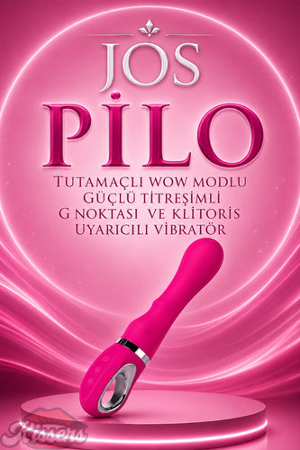 Jos Pilo Tutamaçlı Wow Modlu Güçlü Titreşimli G Noktası ve Klitoris Uyarıcılı Vibratör