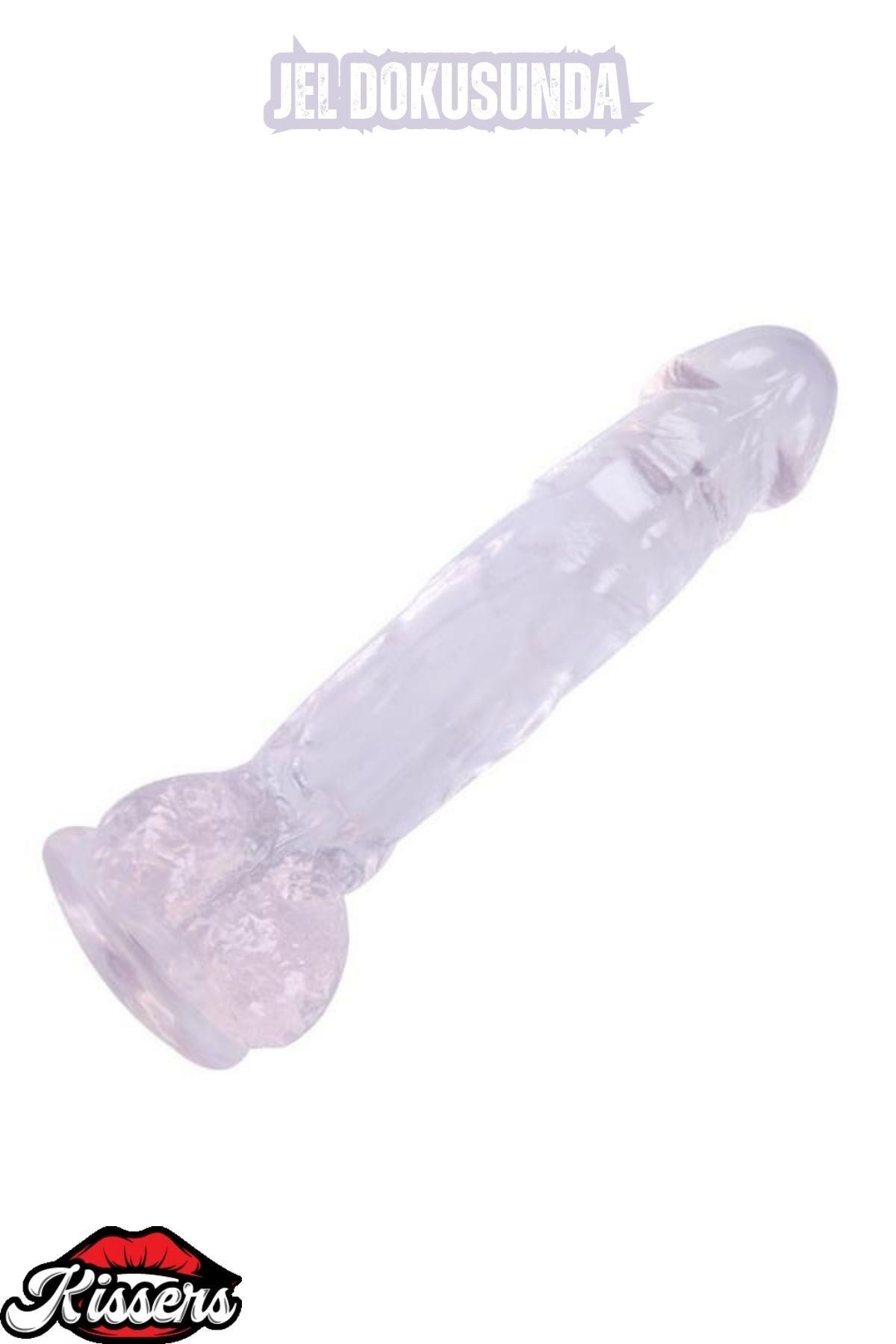 Ultra Realistik Damarlı Bükülebilir Vantuzlanabilir Jel Dokusunda beyaz Dildo Penis 20 Cm