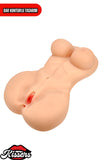 Titreşim Modlu Anal Vajinal Çift Girişli 10 Kg 52 cm Beyaz Ten Sex Doll Realistik Yarım Manken