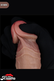 Lovetoy Ultra Realistik Hareketli Deri Çift Katmanlı Platin Silikon Yüksek Kalite Dildo Penis 23.5 cm