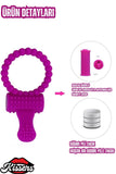 Geç Boşalma Önleyici Noktalı Tırtıklı Klitoris Uyarıcılı Penis Halkası