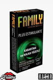 Family Plus Estimulante Kabartma Ve Halka Yüzeyli Doğal Lateks Prezervatif 52 Mm 12 Li