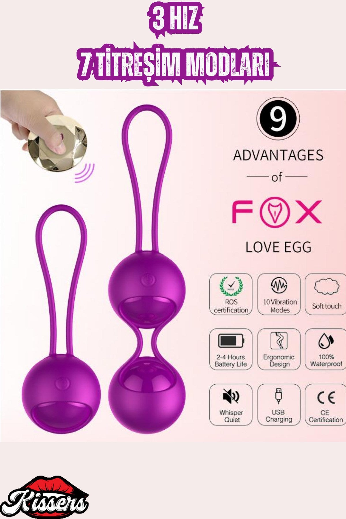 G-Spot ve Klitoris Uyarıcı Giyilebilir Titreşimli Vibratör Kegel Egzersiz Vajinal Top