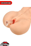 Titreşim Modlu Anal Vajinal Çift Girişli 10 Kg 52 cm Beyaz Ten Sex Doll Realistik Yarım Manken