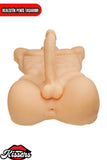 Titreşim Modlu Anal Girişli Erkek Yarım Manken 10.8 Kg 52 cm Beyaz Ten Sex Doll Realistik
