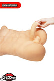 Titreşim Modlu Anal Girişli Erkek Yarım Manken 10.8 Kg 52 cm Beyaz Ten Sex Doll Realistik