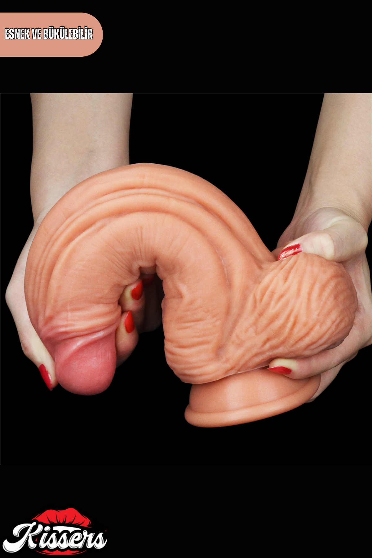 Lovetoy Ultra Realistik Hareketli Deri Çift Katmanlı Platin Silikon Yüksek Kalite Dildo Penis 24.5 cm