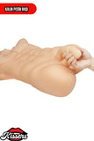 Titreşim Modlu Anal Girişli Erkek Yarım Manken 10.8 Kg 52 cm Beyaz Ten Sex Doll Realistik