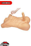 Titreşim Modlu Anal Girişli Erkek Yarım Manken 10.8 Kg 52 cm Beyaz Ten Sex Doll Realistik